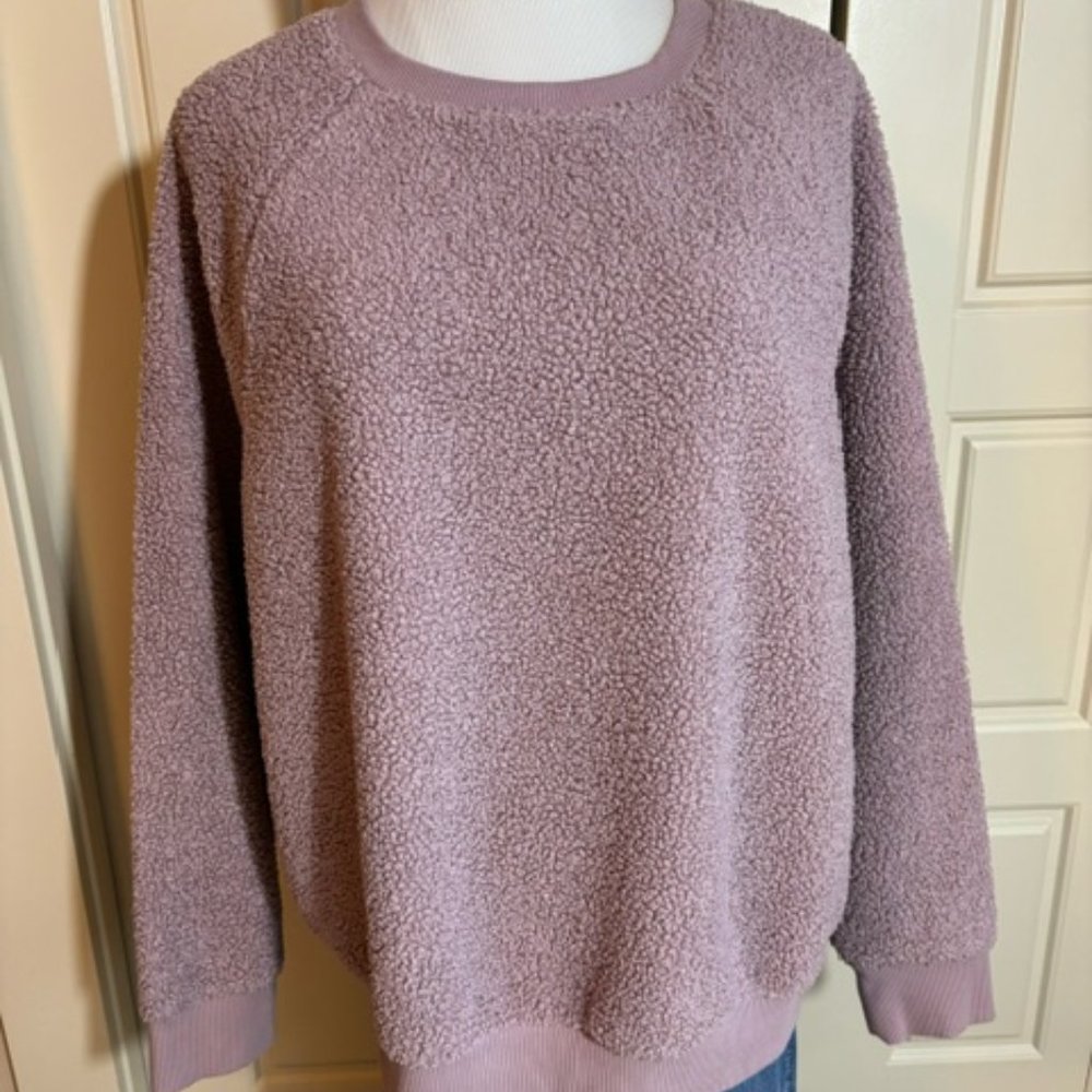 Universal Thread Teddy sherpa Sweatshirt Mauve, Sz M